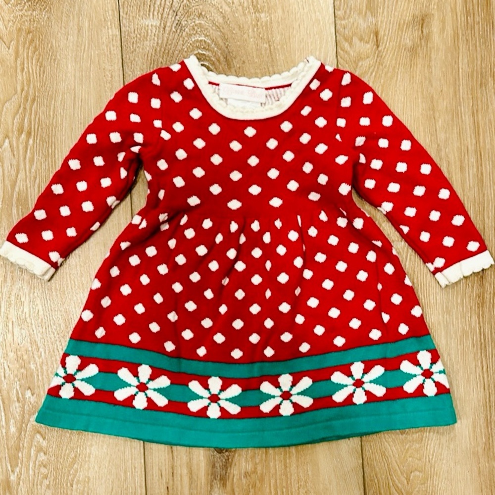 Christmas Sweater Dress 12M